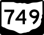 State Route 749 marker