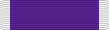 A purple military ribbon with a thick white line at each end