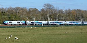 奔宁特快（英语：TransPennine Express）的“英国铁路5A型客车”实验开行，由英国铁路68型柴电机车（英语：British Rail Class 68）牵引。