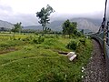 Palghat Gap as seen from Coimbatore-Shoranur railway line