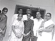 Godavari Parulekar (leftside front), Hare Krishna Konar (backward), A. K. Gopalan (rightside backward) and Biva Konar (rightside front)