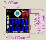 CRUVI PCB template CR99001 CR99002 14 × 14 LS