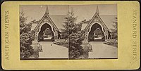 A stereoscope view of the Dairy (after 1870).