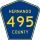 County Road 495 marker