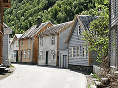 Some old houses in Lærdalsøyri