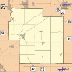 Burrows is located in Carroll County, Indiana