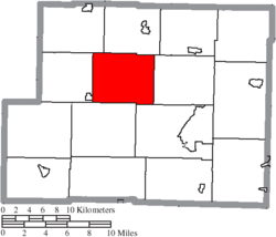Location of Stock Township in Harrison County