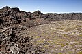 The pit crater rim of Pico Alto on the summit of Pico volcano