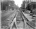 Building the Streetcar line, c. 1885