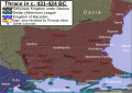 Image 30Thrace and the Thracian Odrysian kingdom in its maximum extent under Sitalces (431-424 BC) (from History of Turkey)