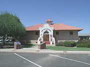 The Peoria Central School was a two room school built in 1906.