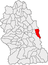 Location in Hunedoara County