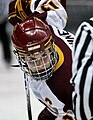 Saara Tuominen in a game against the University of New Hampshire at the DECC arena in Duluth, MN on Saturday, 13 March 2010.