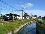 车站旁边的稻生川。 （2009年9月20日）