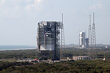 40号发射复合体的大力神火箭移动服务塔，2007年