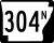 Highway 304N marker