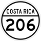 National Secondary Route 206 shield}}