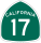 State Route 17 marker