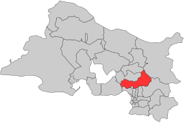 Situation of the canton of Gardanne in the department of Bouches-du-Rhône