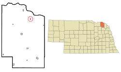 Location of Wynot, Nebraska