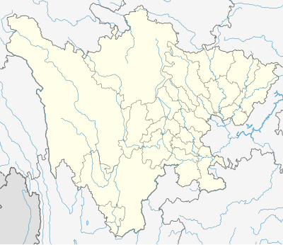 Location map China Sichuan relief