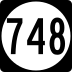 State Route 748 marker
