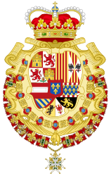 Coat of arms as Prince of Asturias[7]