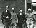 Dwight Eisenhower, far right, with three unidentified friends, in 1919 four years after graduating from West Point.