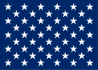 美國海軍艦艏旗，基於美國國旗