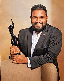 Patwardhan at the Filmfare Awards Marathi 2020