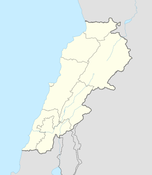扎赫勒 （Zahlé）在黎巴嫩的位置