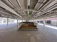 连接四个站台的地下通道目前已被封闭，祗限紧急时使用（2023年2月）