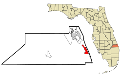 Location in Martin County and the state of Florida