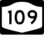 New York State Route 109 marker