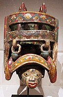 Mask with superstructure and two birds; 19th-20th century; Detroit Institute of Arts