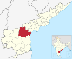 Location of Prakasam district in Andhra Pradesh