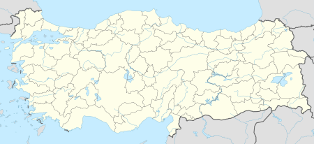 Location of 2016–17 Turkish Handball Super League teams in Turkey
