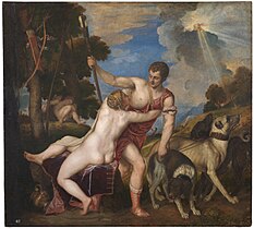 Venus and Adonis (1554) by Titian