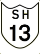 State Highway 13 shield}}