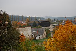 Part of Zduchovice with the equestrian area