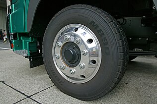 Alcoa's heavy-duty alloy wheel, for buses and trucks.