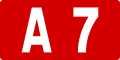 A7高速公路标志