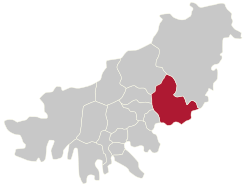 海雲臺區在釜山廣域市的位置