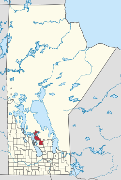Location in Manitoba