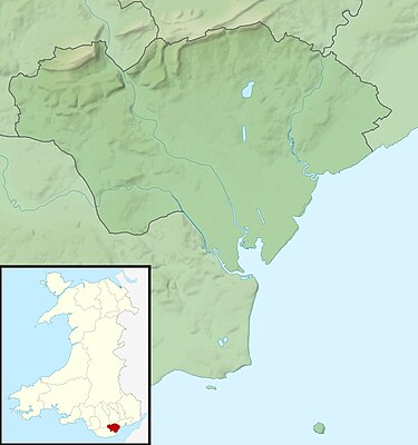 Location map Wales Cardiff