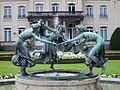 The fountain in Den Brandt Park, Antwerp.
