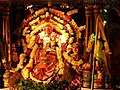 Draupadi Amman idol in Udappu, Sri Lanka