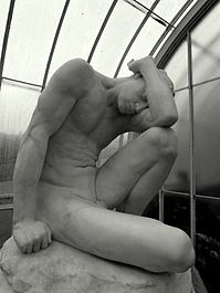 Glasgow Botanic Gardens. Kibble Palace. Edwin Roscoe Mullins - 'Cain' (about 1899)