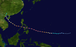 台风海燕的路径图