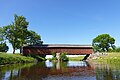 Historic covered bridge on the Tidan River